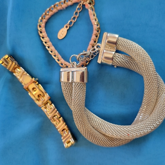 Trio of Bracelets ~ Mesh & Metal ~ Y2K ~ Crafts ~ Re-purpose ~ Jewelry Making - Picture 3 of 12